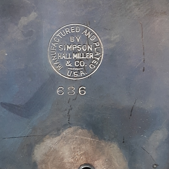 2 Antique Art Nouveau Silver Plate Figural Lady Candlesticks SIMPSON HALL MILLER - Picture 9 of 9